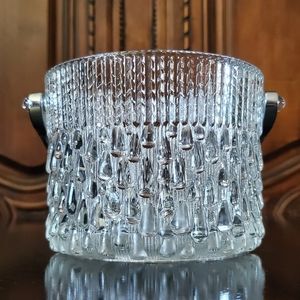🇫🇷 Crystal Chrome Rain 🌧 or Tear💧Drop Ice 🧊 Bucket France Teleflora